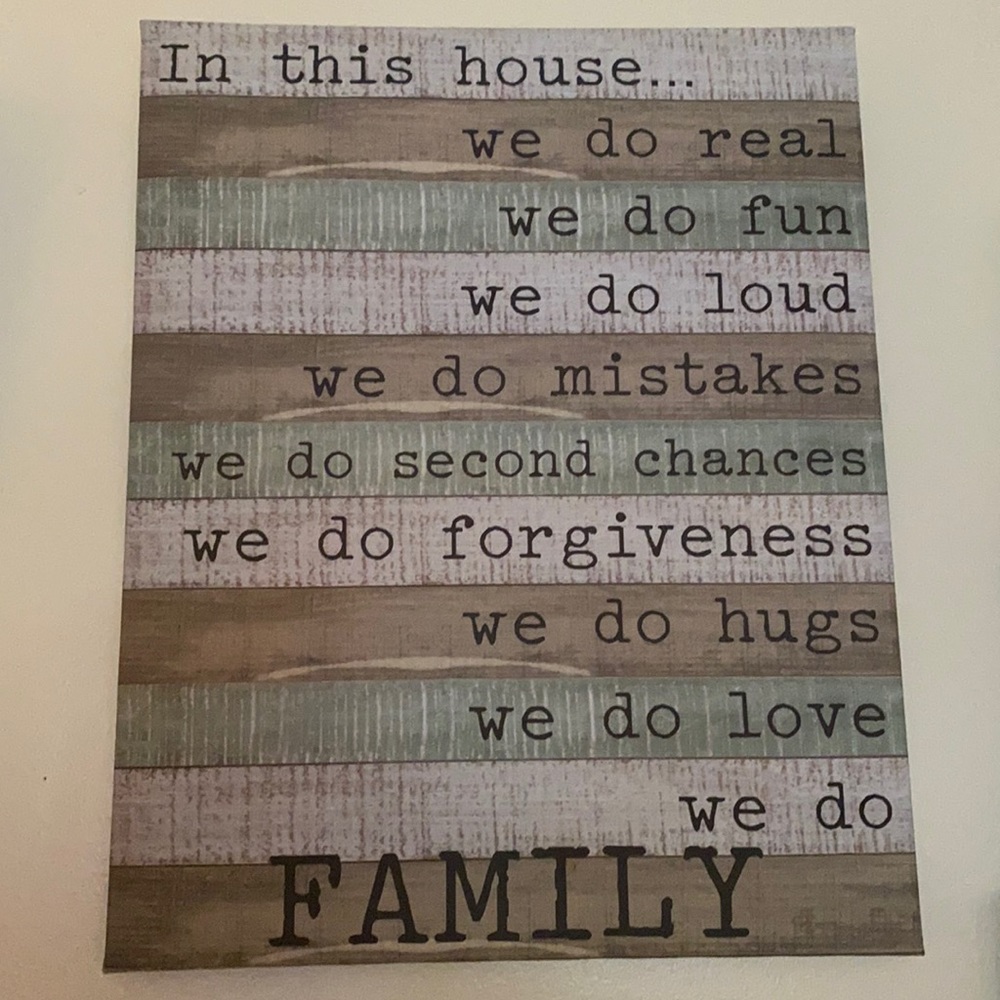 Family Frame ( positive message )